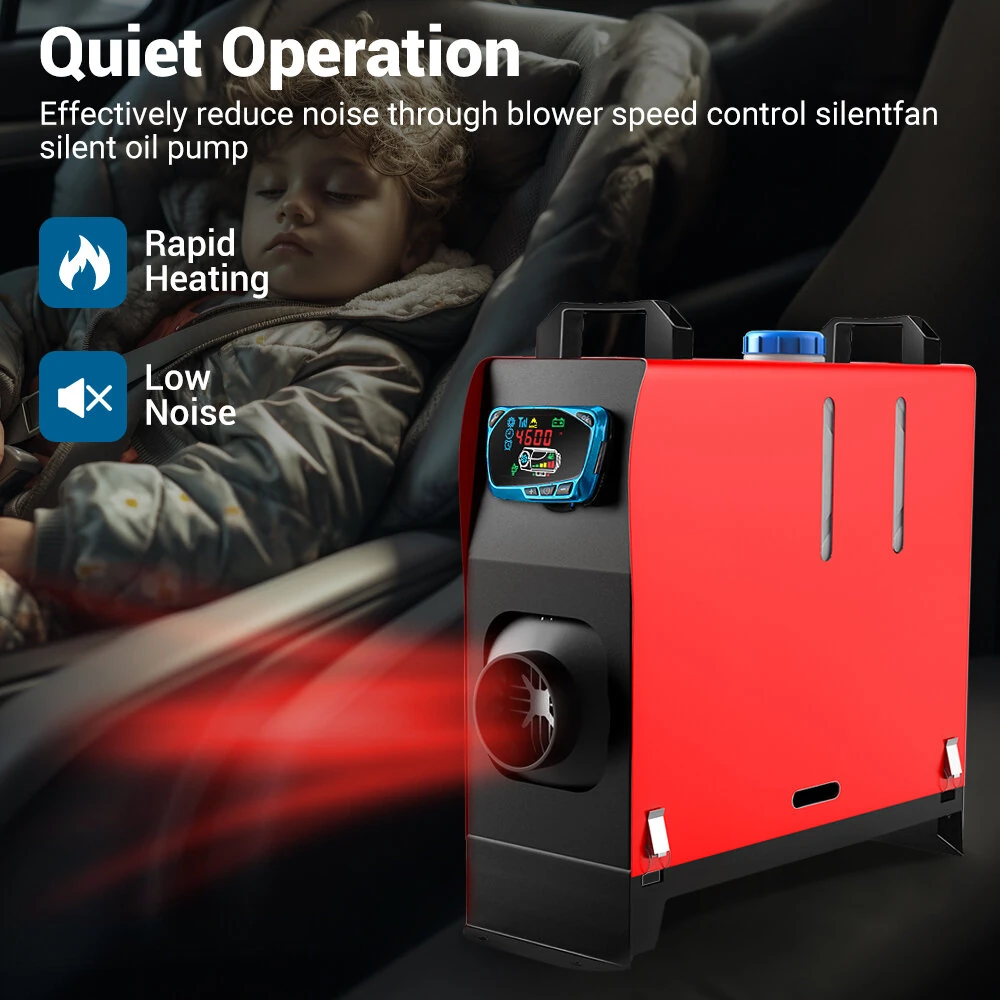 Red 12V Car Diesel Air Parking Heater Customized Only Single-way