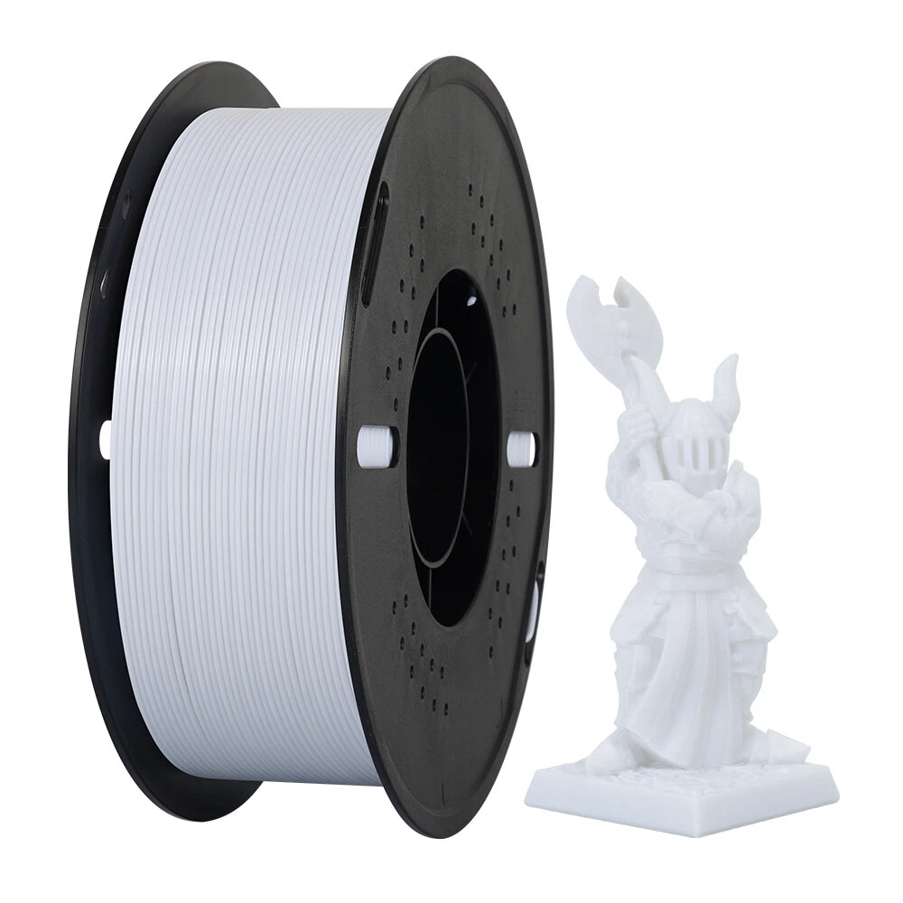 KINGROON PETG 3D Printer Filament 1.75mm 10kg White High Strength Easy to Print Eco-Friendly No Bubbles Smooth Printing High Precision