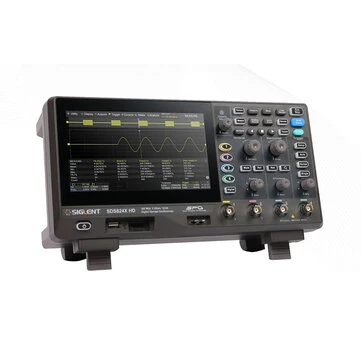 SDS824X-HD Digital Oscilloscope 4 Channel 200MHz Siglent 7'' Wave Generator 2GSa/s 12 bit High Resolution Lab Oscilloscope Tool