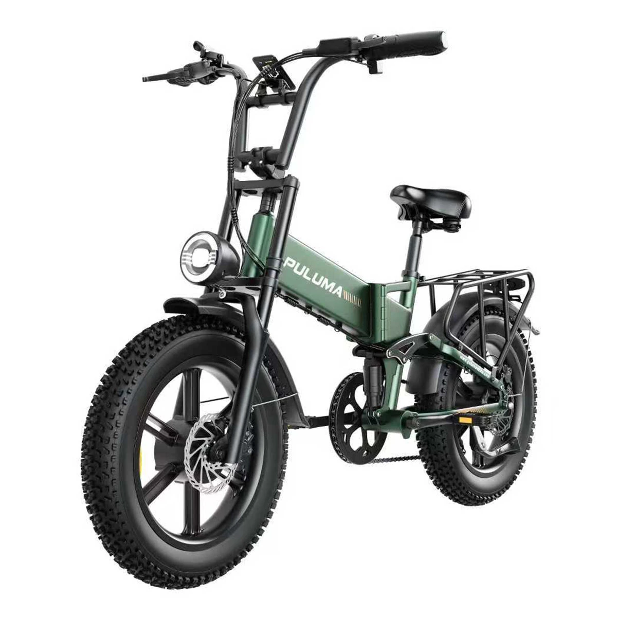 [EU Direct] PULUMA PE500 Electric Bike 48V 17.5Ah Battery 500W*2 Dual Motors 20*4.0inches Tires Oil Spring Suspension 150KM Max Mileage 150KG Max Load Electric Bicycle