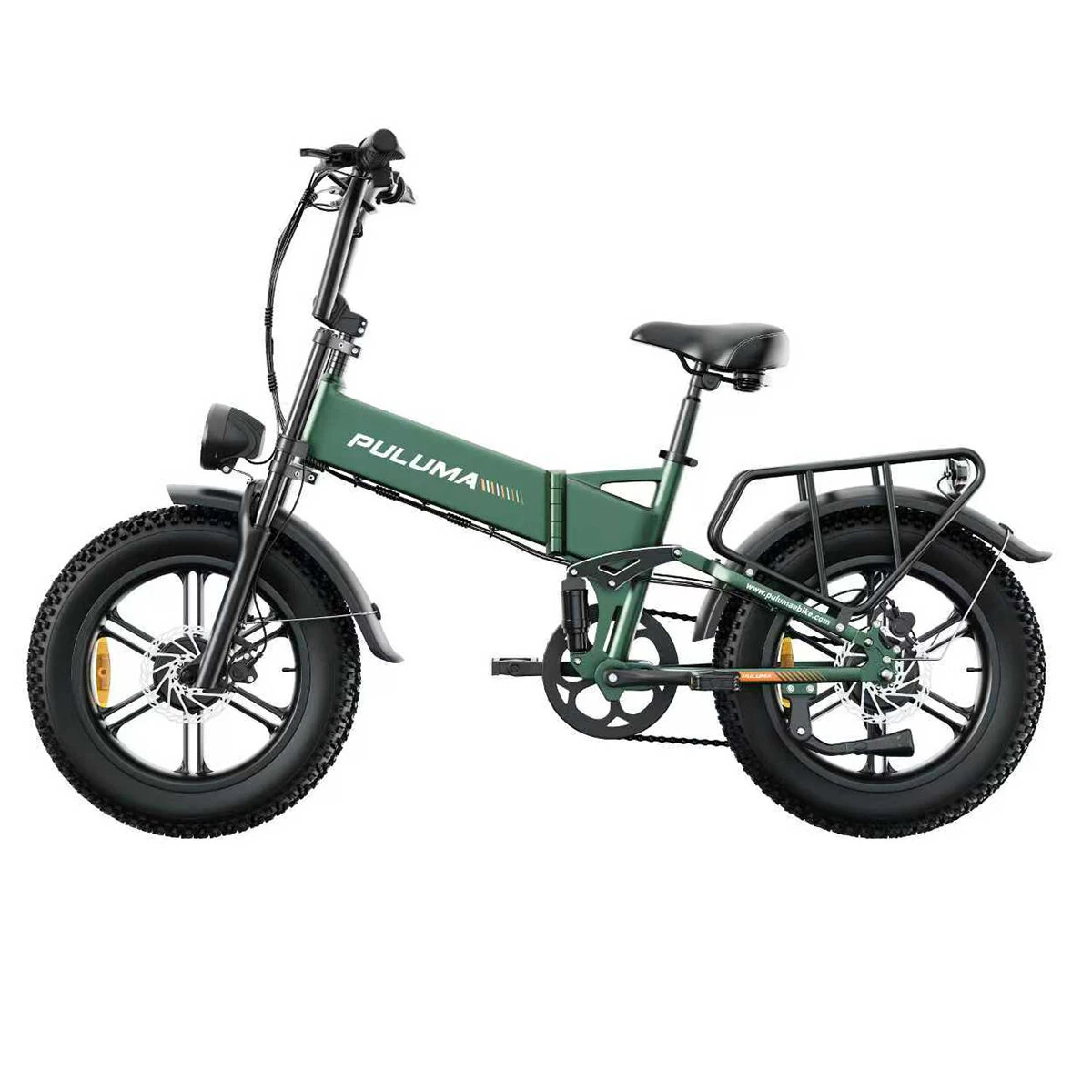 [EU Direct] PULUMA PE500 Electric Bike 48V 17.5Ah Battery 500W*2 Dual Motors 20*4.0inches Tires Oil Spring Suspension 150KM Max Mileage 150KG Max Load Electric Bicycle