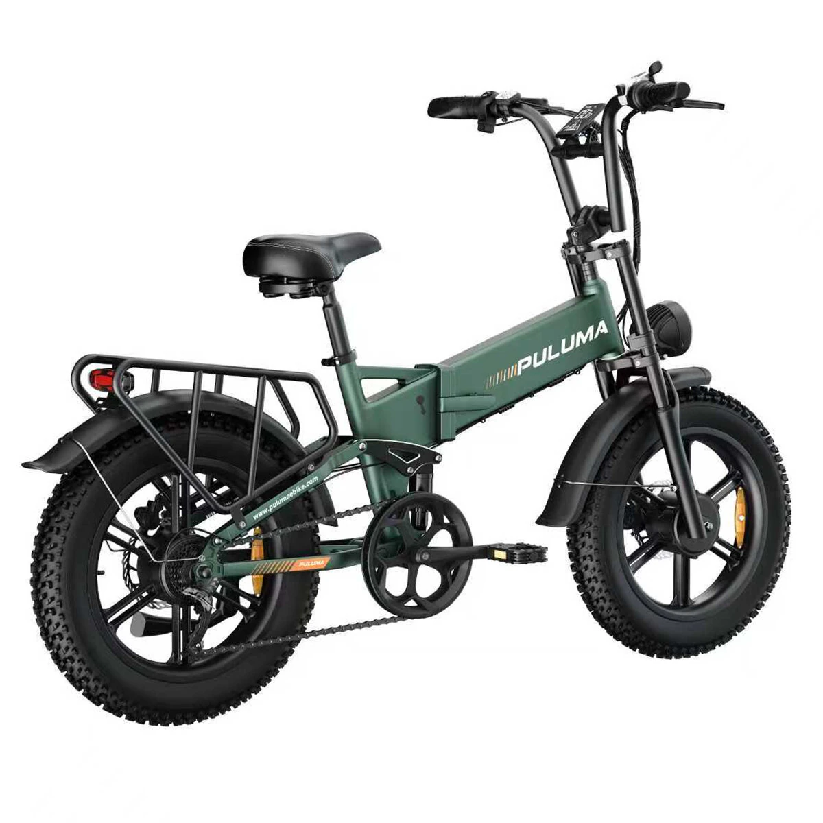 [EU Direct] PULUMA PE500 Electric Bike 48V 17.5Ah Battery 500W*2 Dual Motors 20*4.0inches Tires Oil Spring Suspension 150KM Max Mileage 150KG Max Load Electric Bicycle