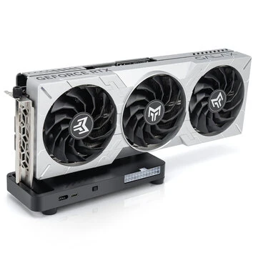 RONGDESON RDS003 External Graphics Card Dock Thunderbolt4 USB4 40Gbps PCIe 4.0x16 AMD NVIDIA GPU Compatibility Windows Linux Type-C Portable Aluminum Alloy Gaming AI eGPU Enclosure