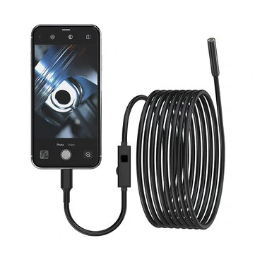 1080P 8mm iphone and Android Car Inspection Endoscope Camera Repair Equipment Tool with 5m Cable IP67 Waterproof 2.0 Megapixels