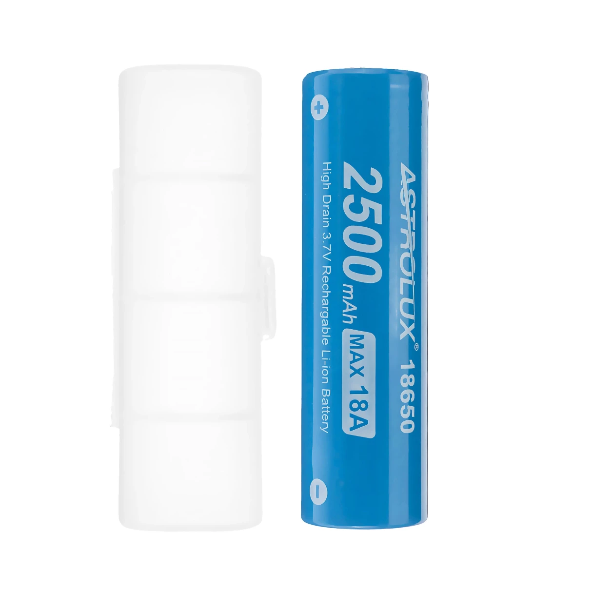 2Pcs Astrolux® E1825 18A 2500mAh 3.7V 18650 Li-ion Battery Unprotected High Drain Rechargeable Lithium Power Cell For Astrolux Nitecore Lumintop Fenix Olight Flashlights RC Toys