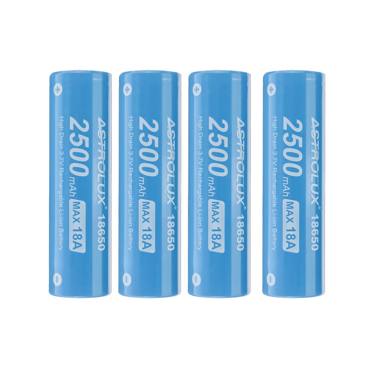 2Pcs Astrolux® E1825 18A 2500mAh 3.7V 18650 Li-ion Battery Unprotected High Drain Rechargeable Lithium Power Cell For Astrolux Nitecore Lumintop Fenix Olight Flashlights RC Toys