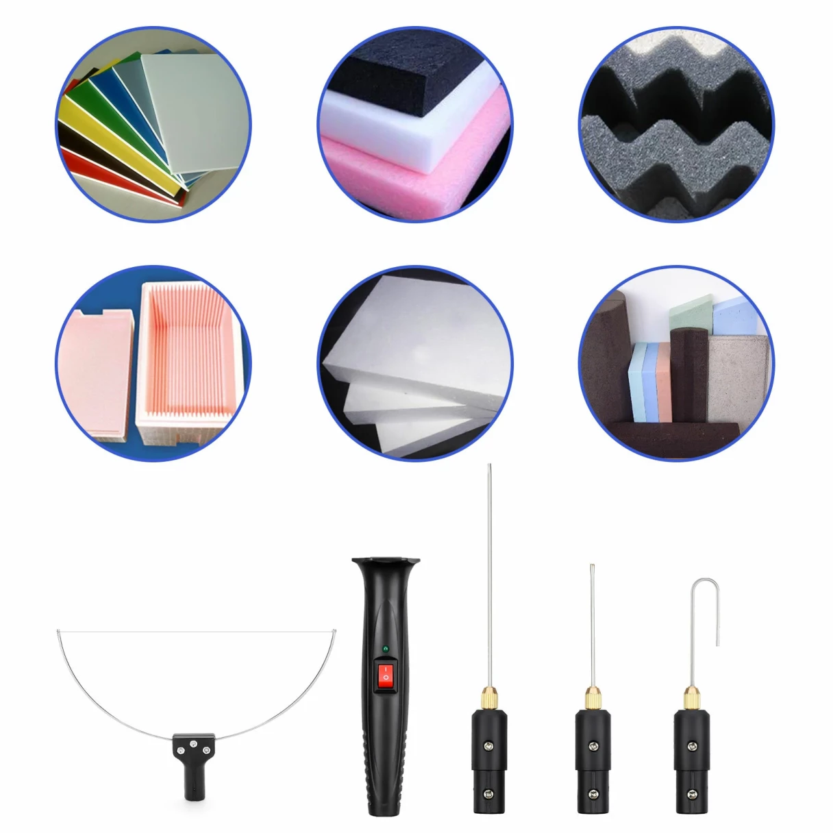 4 in 1 Foam Cutter Set With Digital Voltage Controller Electric Cutting Machine Styrofoam Cutting Pen Foam Die Tool