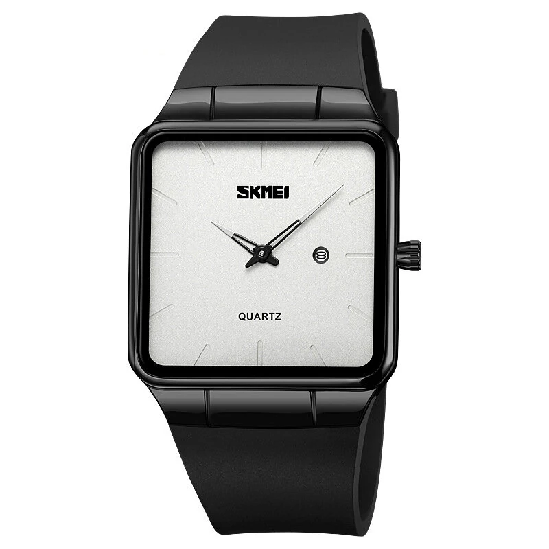 SKMEI Fashion Square Men Watch Simple Quartz Watch Waterproof Electronic Watch Casual Sport Wristwatches