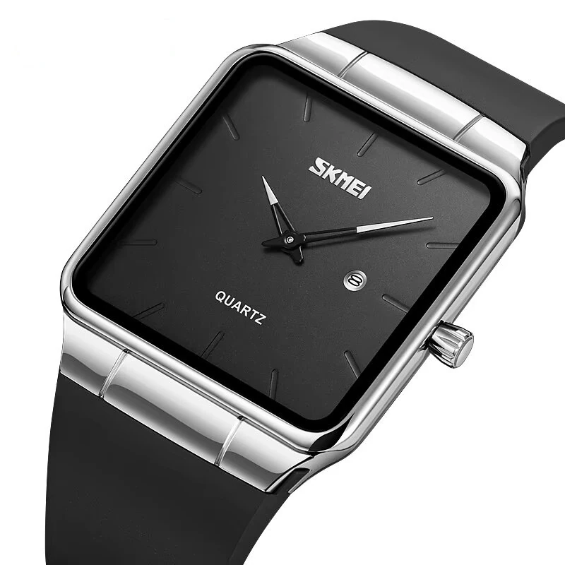 SKMEI Fashion Square Men Watch Simple Quartz Watch Waterproof Electronic Watch Casual Sport Wristwatches