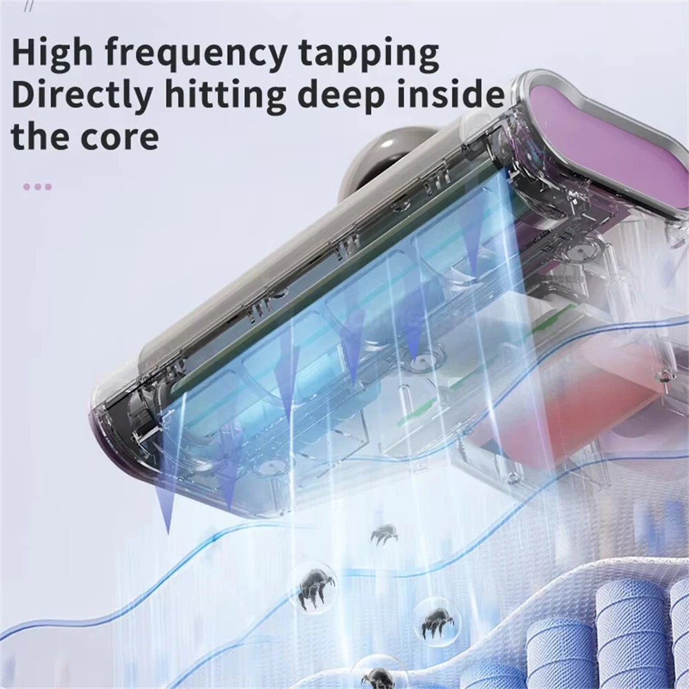 [EU Direct] NovuLife Wireless Mite Removal Vacuum Cleaner 15Kpa Powerful Suction with UV Sterilization for Mattress & Sofa