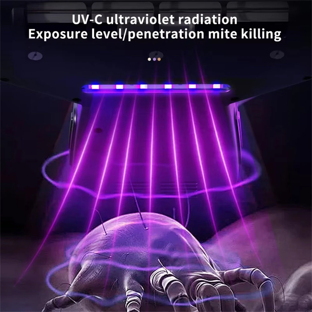 [EU Direct] NovuLife Wireless Mite Removal Vacuum Cleaner 15Kpa Powerful Suction with UV Sterilization for Mattress & Sofa