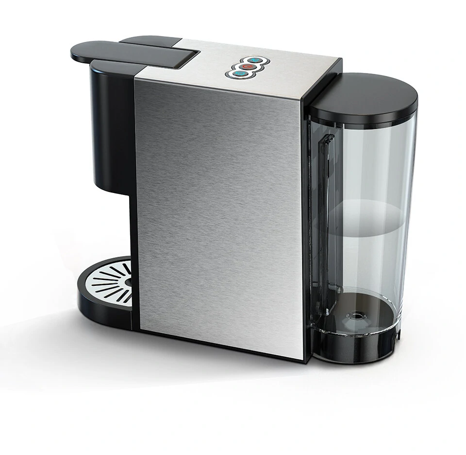 [EU Direct] HiBREW H3A Coffee Machine 4in1 Multiple Capsule Espresso Dolce Milk&Espresso&ESE Pod&Powder Coffee Maker Stainless Metal Outook