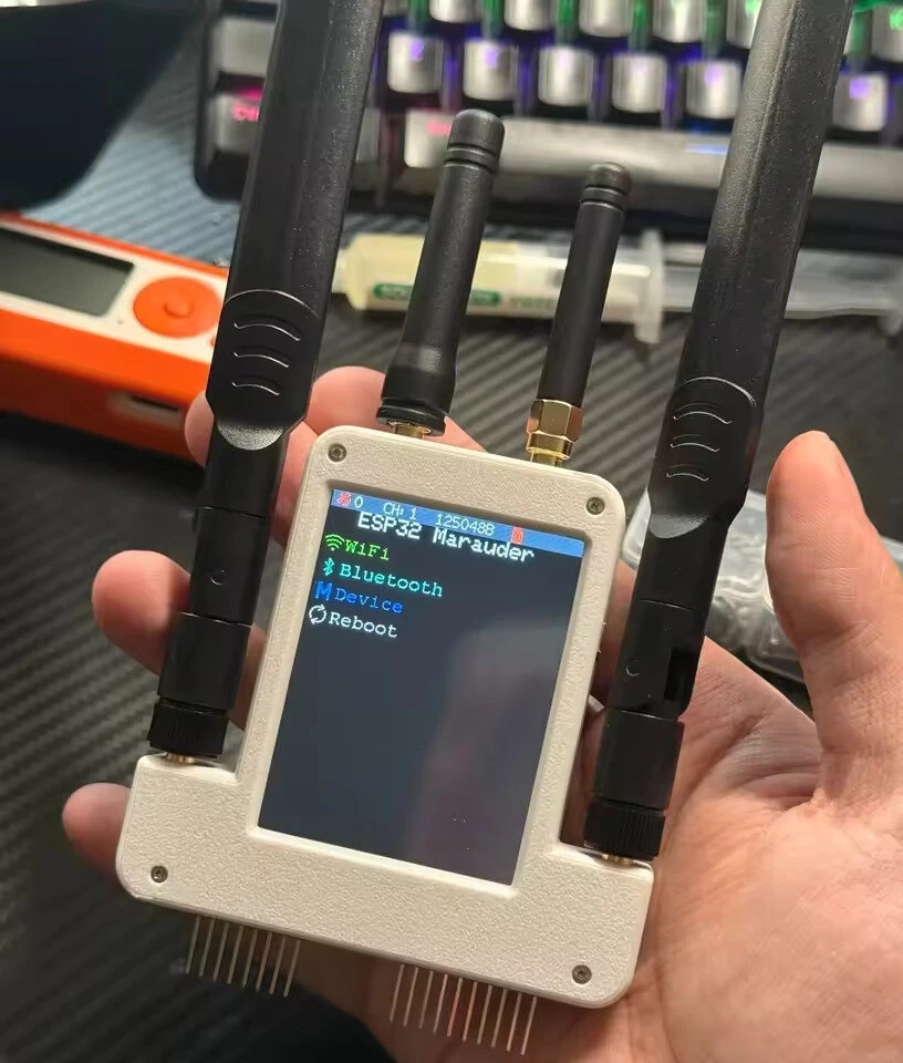 4 in 1 Expansion Board 433M RF +ESP32S2 + GPS + 2.8 inch Screen Module with 4pcs Antenna For Flipper Zero