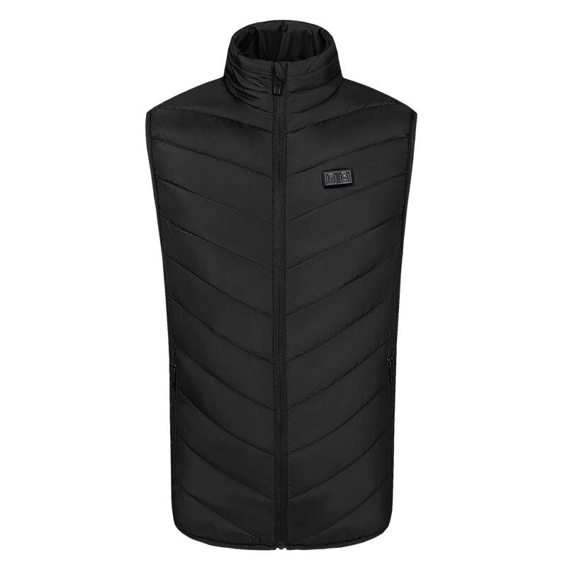TENGOO HV-13 Electric Heated Vest - 13 Heating Areas Loose Fit for Unisex, USB Chargeable & Waterproof for Winter Outdoors