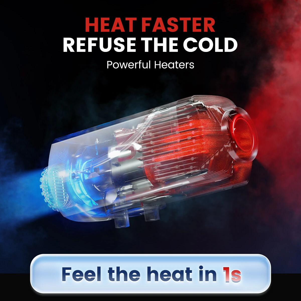 HCALORY  HBU1S 8KW Diesel Heater 10L Parking Diesel Air Heater Fast Heating 110/12/24V with Bluetooth App Control Automatic Start and Stop Multiple Timed Settings Altitude Mode for RV Garage 2025 Upgraded