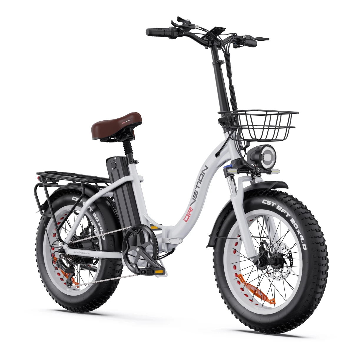 [EU DIRECT] DRVETION CT20 Electric Bike 48V 20AH SamsungBattery 750W Motor 20*4.0inch Fat Tires 80-120KM Max Mileage 150KG Max Load Folding Electric Bicycle