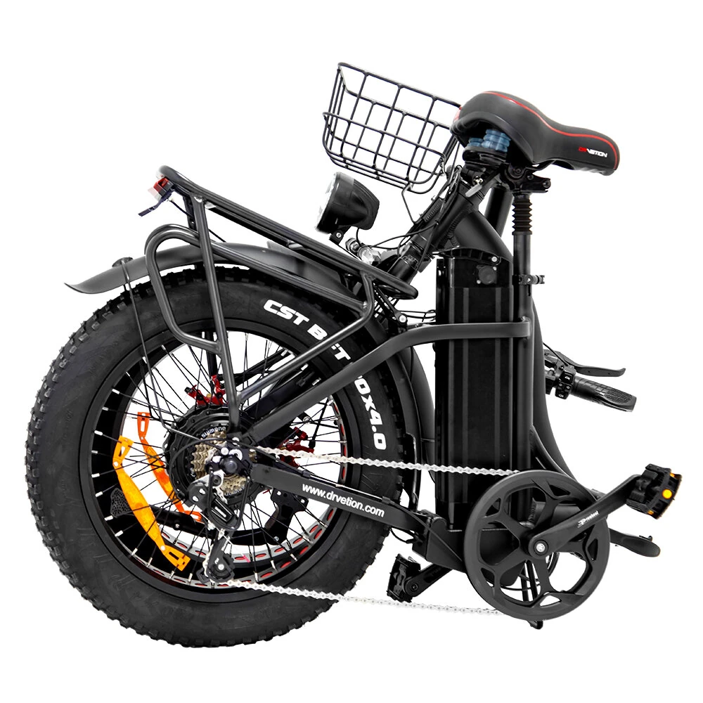 [EU DIRECT] DRVETION CT20 Electric Bike 48V 20AH SamsungBattery 750W Motor 20*4.0inch Fat Tires 80-120KM Max Mileage 150KG Max Load Folding Electric Bicycle
