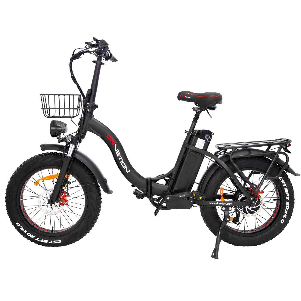 [EU DIRECT] DRVETION CT20 Electric Bike 48V 20AH SamsungBattery 750W Motor 20*4.0inch Fat Tires 80-120KM Max Mileage 150KG Max Load Folding Electric Bicycle