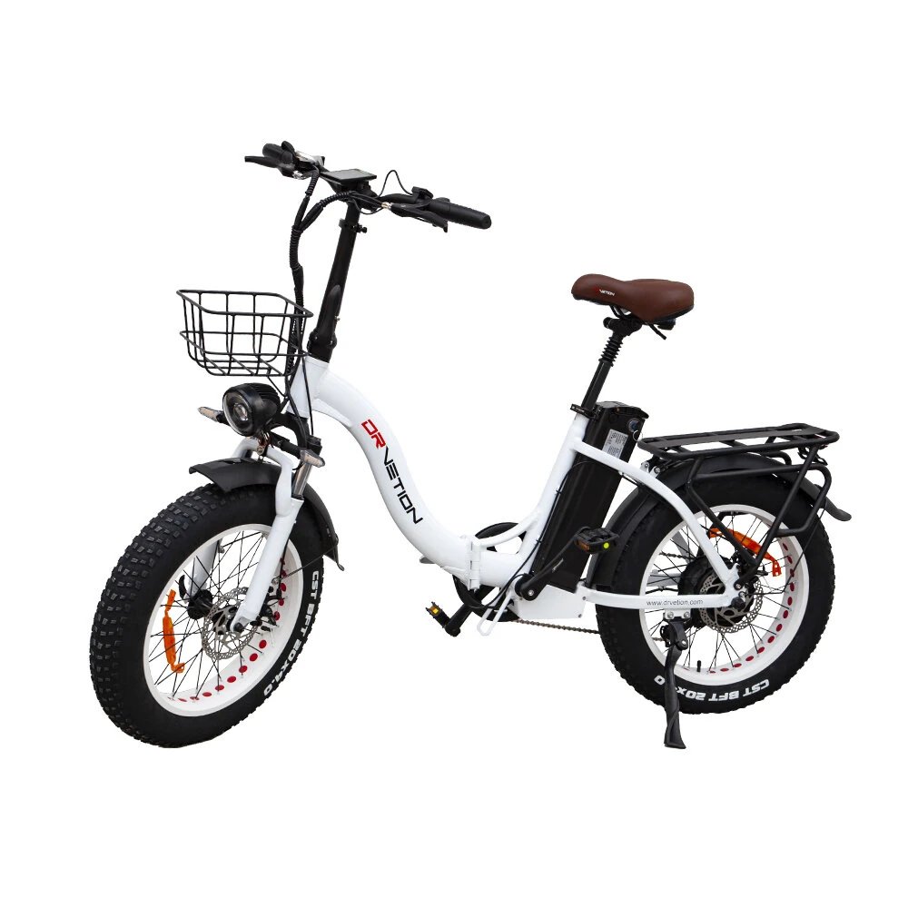 [EU DIRECT] DRVETION CT20 Electric Bike 48V 20AH SamsungBattery 750W Motor 20*4.0inch Fat Tires 80-120KM Max Mileage 150KG Max Load Folding Electric Bicycle