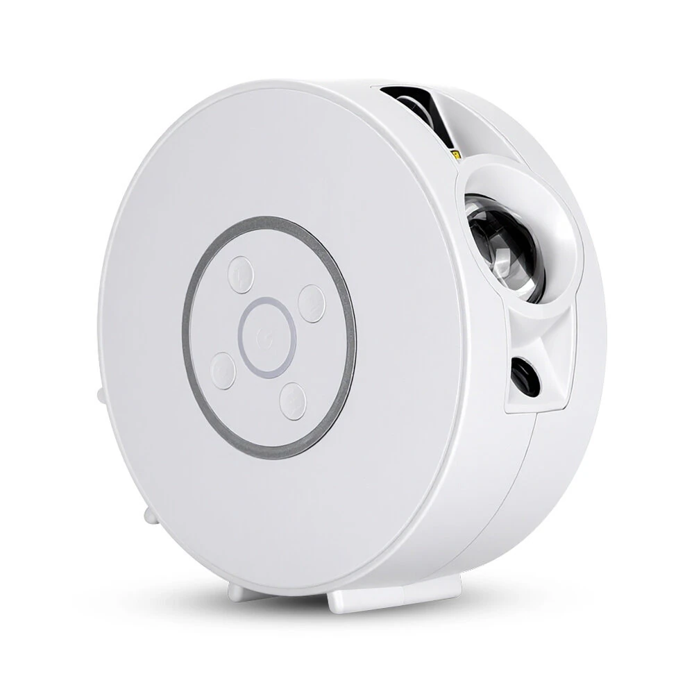 BlitzWill® BW-PLT2 Smart Star Projector with Star & Colorful LED Nebula 6 Theme Film Slides bluetooth Speaker White Noise Alarm APP& Voice Control