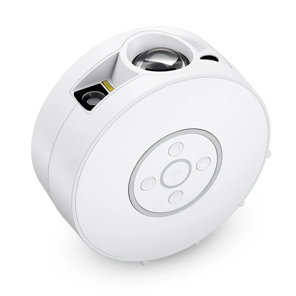 BlitzWill® BW-PLT2 Smart Star Projector with Star & Colorful LED Nebula 6 Theme Film Slides bluetooth Speaker White Noise Alarm APP& Voice Control