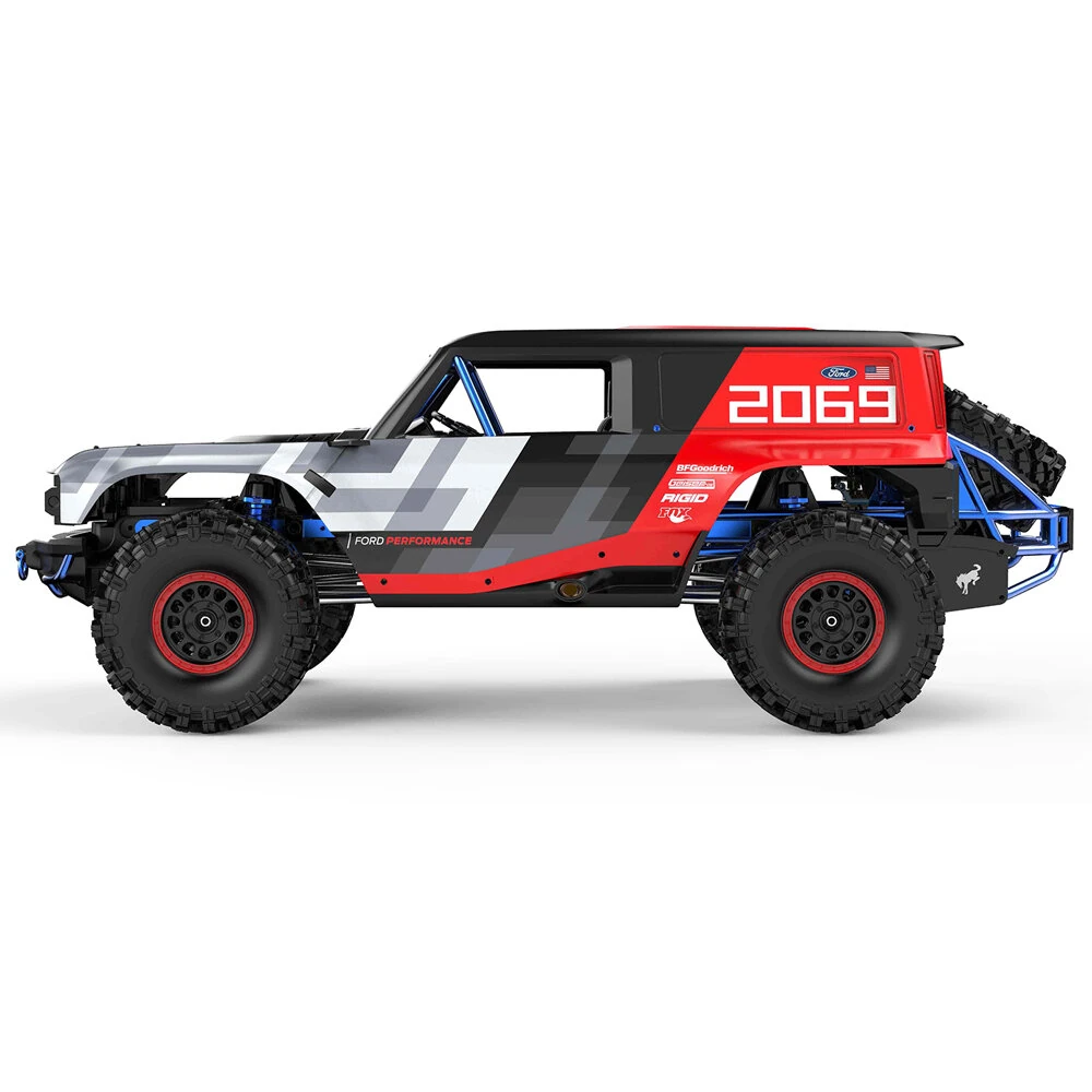 MJX H8P 1/8 2.4G 4WD 4CH Sensored Brushless Motor RC Car Crawler Vehicle Model RTR Bronco Baja 1000 Genuine Authorization with Remote Diff Locks