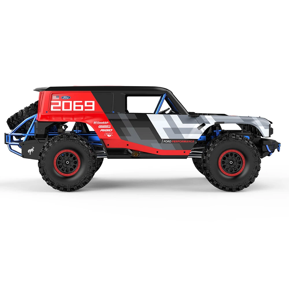 MJX H8P 1/8 2.4G 4WD 4CH Sensored Brushless Motor RC Car Crawler Vehicle Model RTR Bronco Baja 1000 Genuine Authorization with Remote Diff Locks