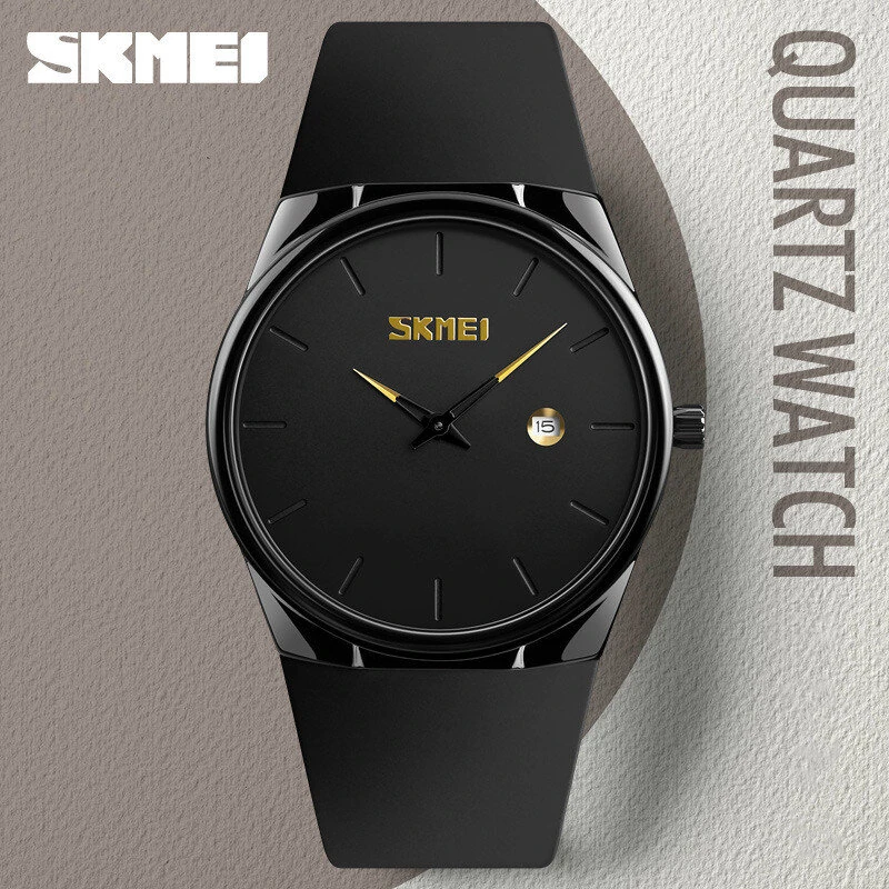 SKMEI Men's Quartz Watch Waterproof Small Dial Date Calendar Simple Fashion Sports Watch for Men Women