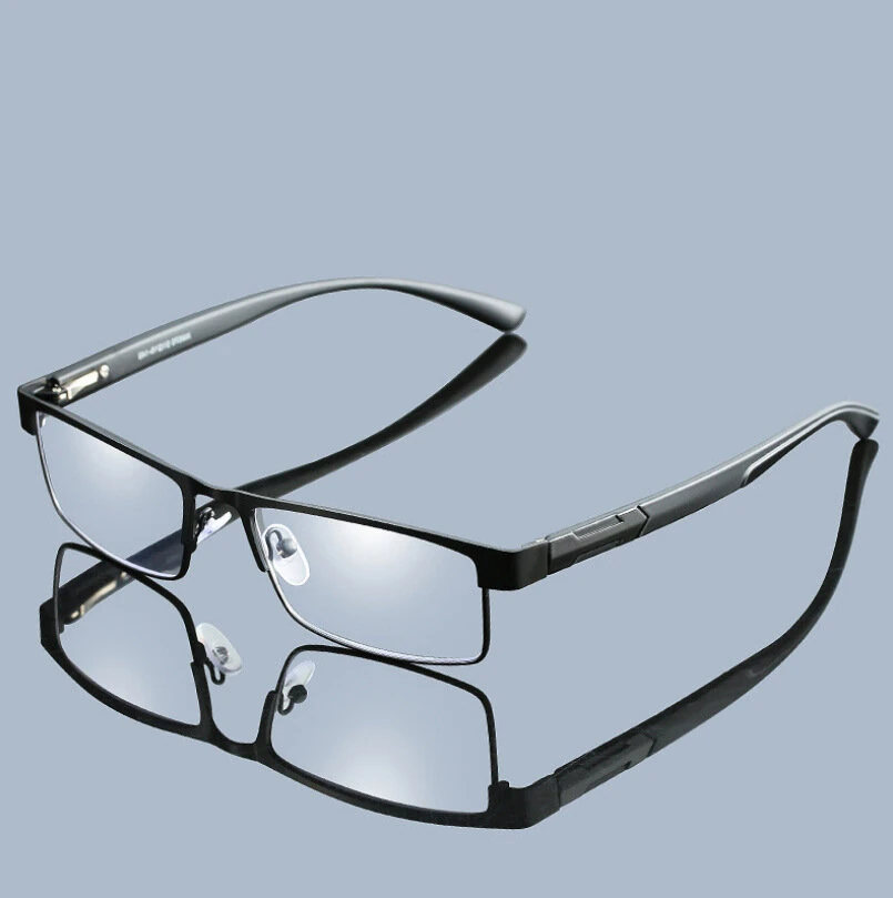High-quality Lightweight Alloy Reading Glasses for Men Women Anti-Blue Light Comfortable Square Frame Presbyopic Glasses