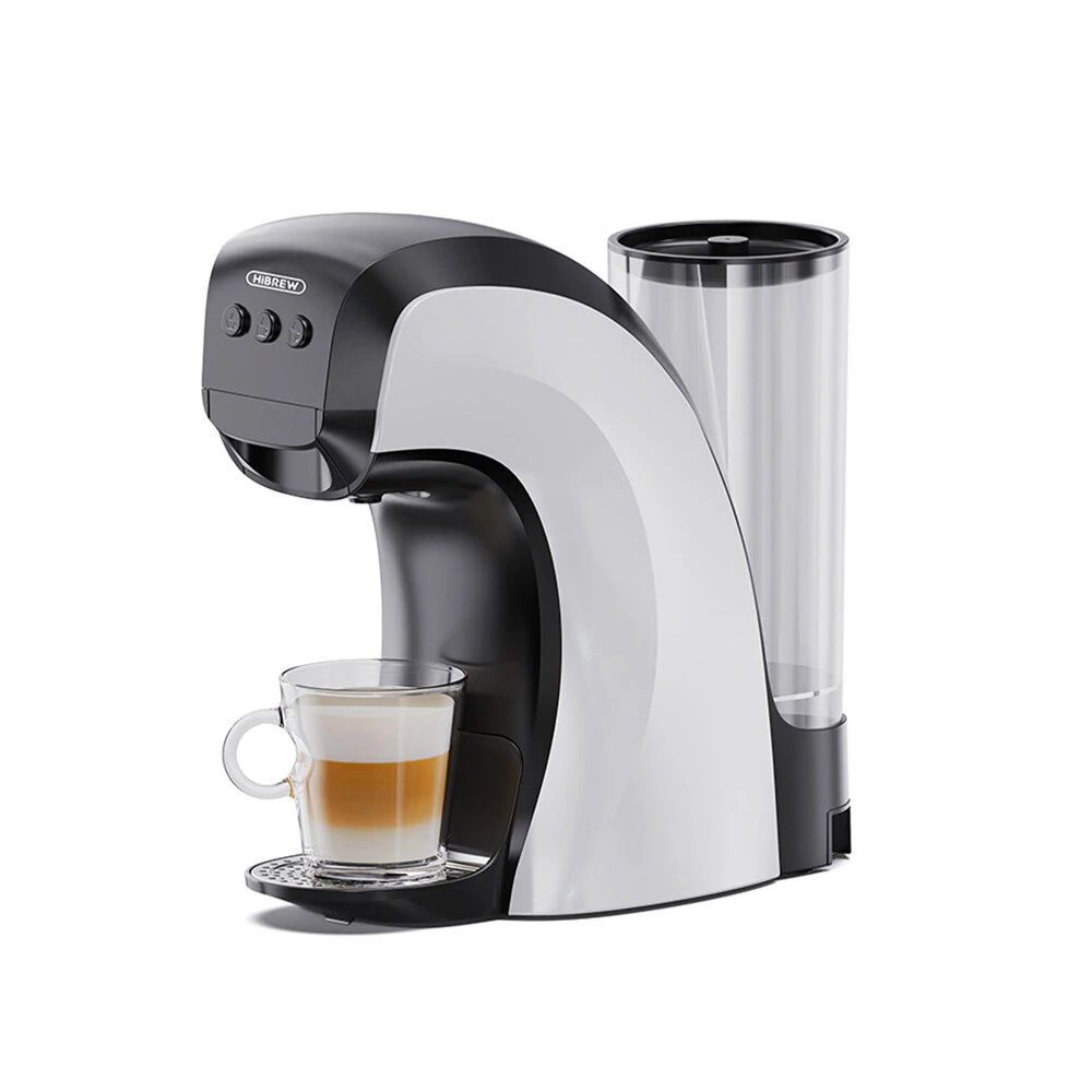 [EU Direct] HiBREW H3B 3-in-1 1100W 19 Bar Capsule Coffee Machine One-Touch Brew Espresso Maker for NS/DG Capsules & Ground Coffee