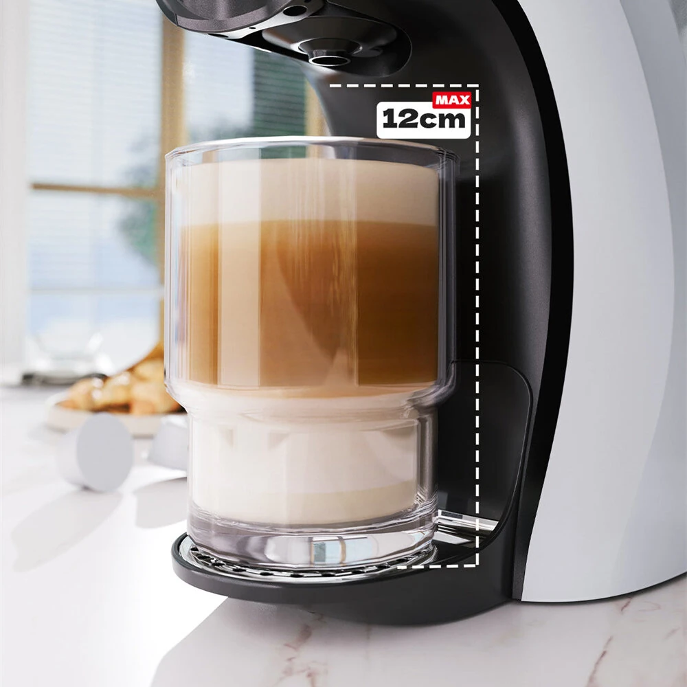 [EU Direct] HiBREW H3B 3-in-1 1100W 19 Bar Capsule Coffee Machine One-Touch Brew Espresso Maker for NS/DG Capsules & Ground Coffee