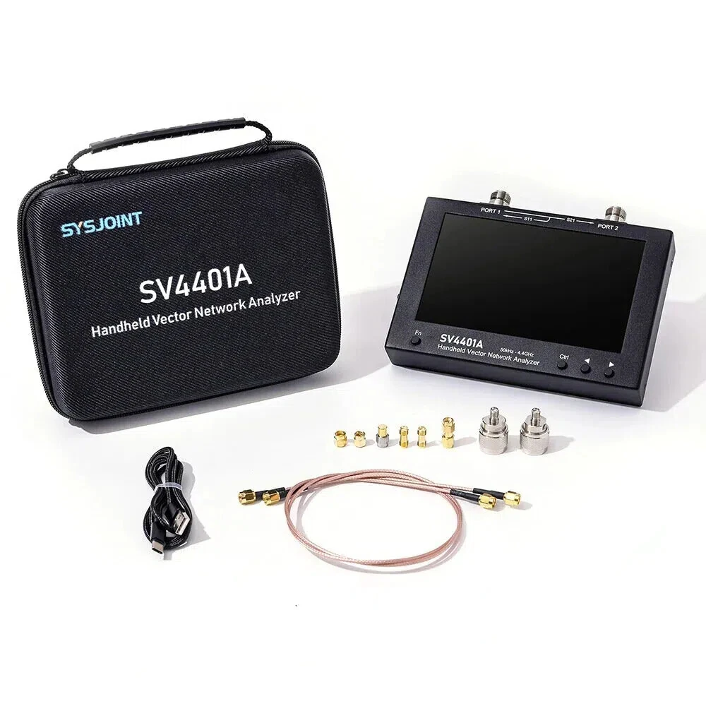 SV4401A 50KHz-4400MHz Vector Network Analyzer 7 inch Touch Screen 100db Dynamic NanoVNA Vector Network Analyzer