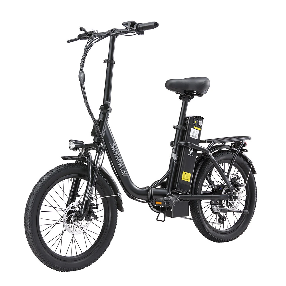 [EU DIRECT] SINOHON C20 Torque Sensor Electric Bike 18Ah 36V 250W Motor 20 Inches Tire Electric Bicycle 60-120km Mileage Max Load 120Kg ONESPORT OT16 ENGWE L20 SE Samebike CY20 CMACEWHEEL Y20 Samebike C05 PRO FaFrees F20 VAKOLE Y20
