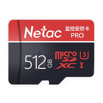 Netac P500 Class10 U3 TF Memory Card High Speed FAT32 Format 512GB 256GB 128GB 64GB Micro SD Card Flash Card Smart Card for Driving Recorder Phone Camera