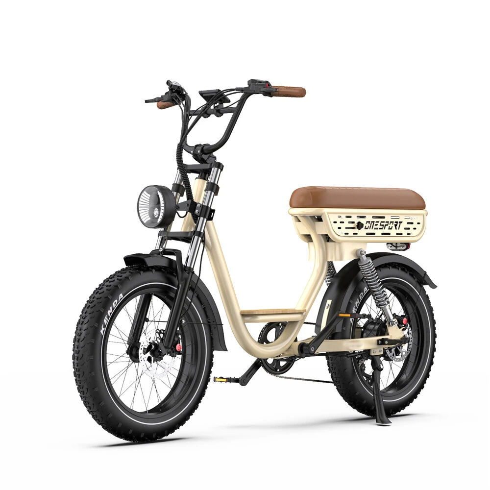 [EU DIRECT] ONESPORT W77 Electric Bike 48V 18AH Battery 250W Motors 20inch Tires 80-90KM Max Mileage 90KG Max Load Electric Bicycle