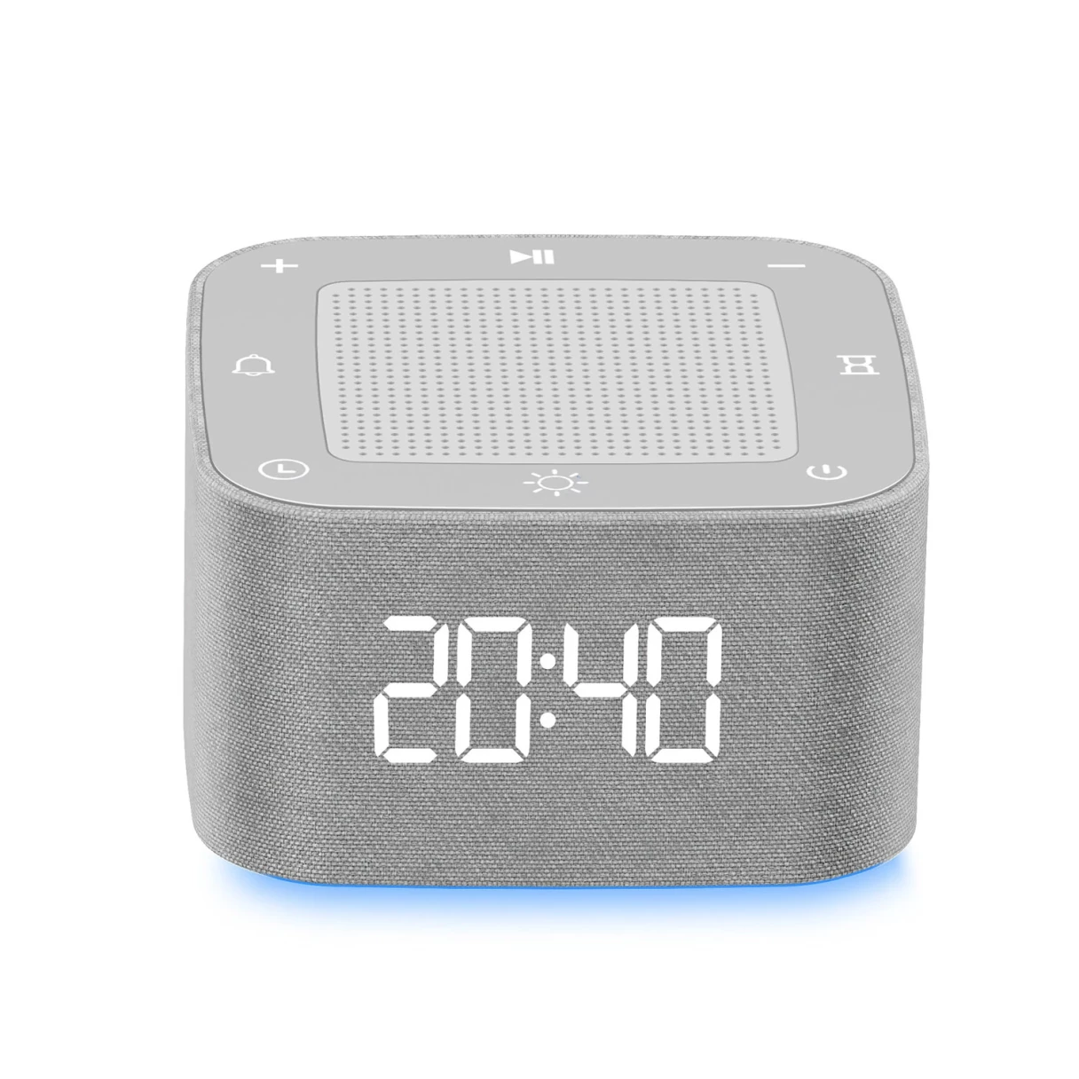 800mAh White Noise Sleep Aid Alarm Clock 8-Color Night Light 32 Soothing Sounds White Noise with APP Smart Control Sleep Time Digital Clock