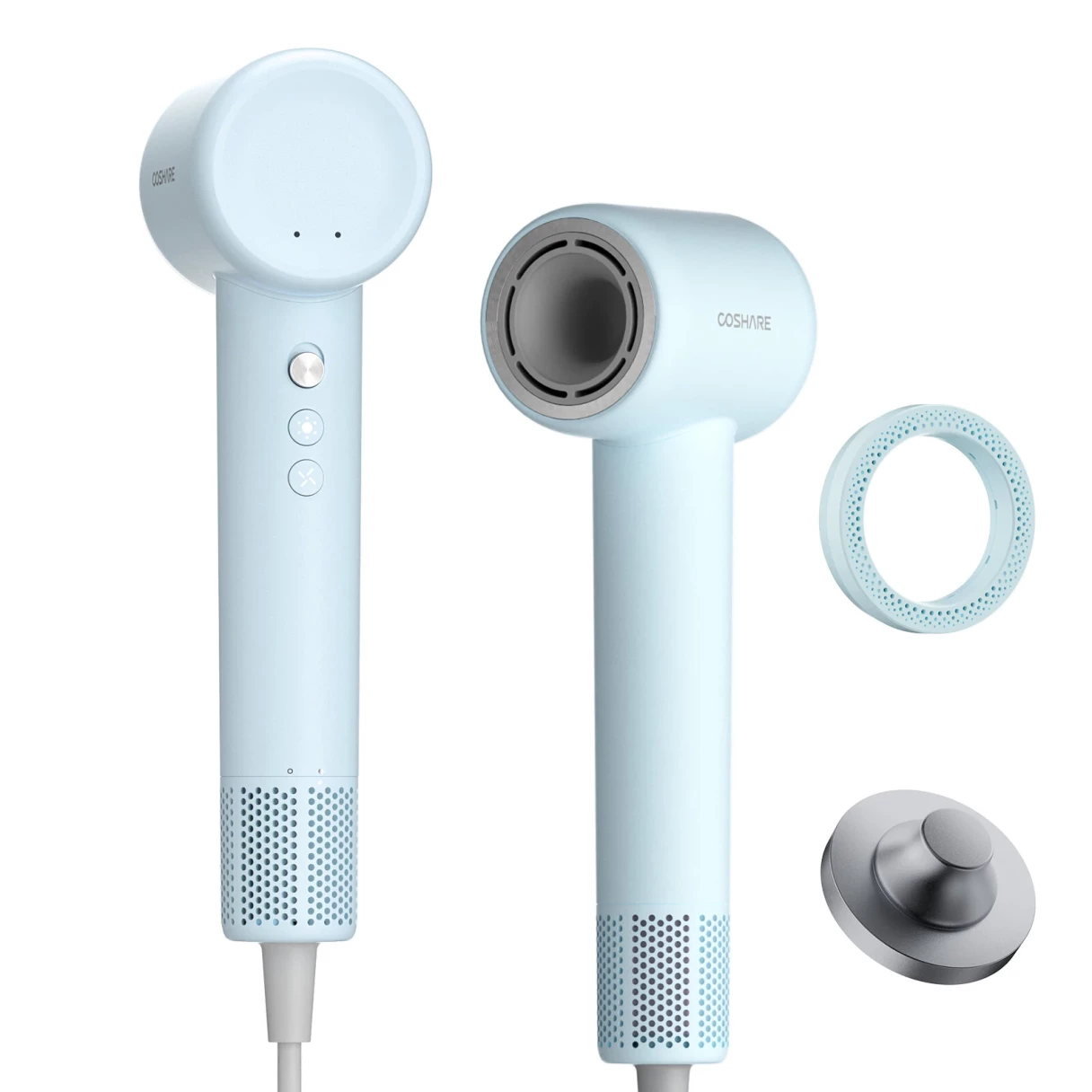 COSHARE HD20E 1300W Hair Dryer 110,000 RPM 600 Million/cm³ Negative Ions Mini Hair Dryer High-Speed Drying