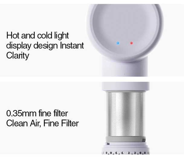 COSHARE HD20E 1300W Hair Dryer 110,000 RPM 600 Million/cm³ Negative Ions Mini Hair Dryer High-Speed Drying
