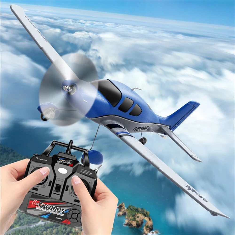 QIDI A580 Cirrus SR22 2.4G 4CH 520mm Wingspan 3D Aerobatics Brushless EPP RC Airplane Fixed Wing Glider RTF Compatible S-BUS DSM