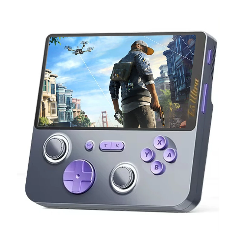[256G Card]GAMEMT E5 Ultra Handheld Gaming Console with Hall-Effect Joystick 5-inch 1280*720 60Hz IPS Touch Screen 5000mAh Portable Video Game Consoles Built-in 6+128G Memory