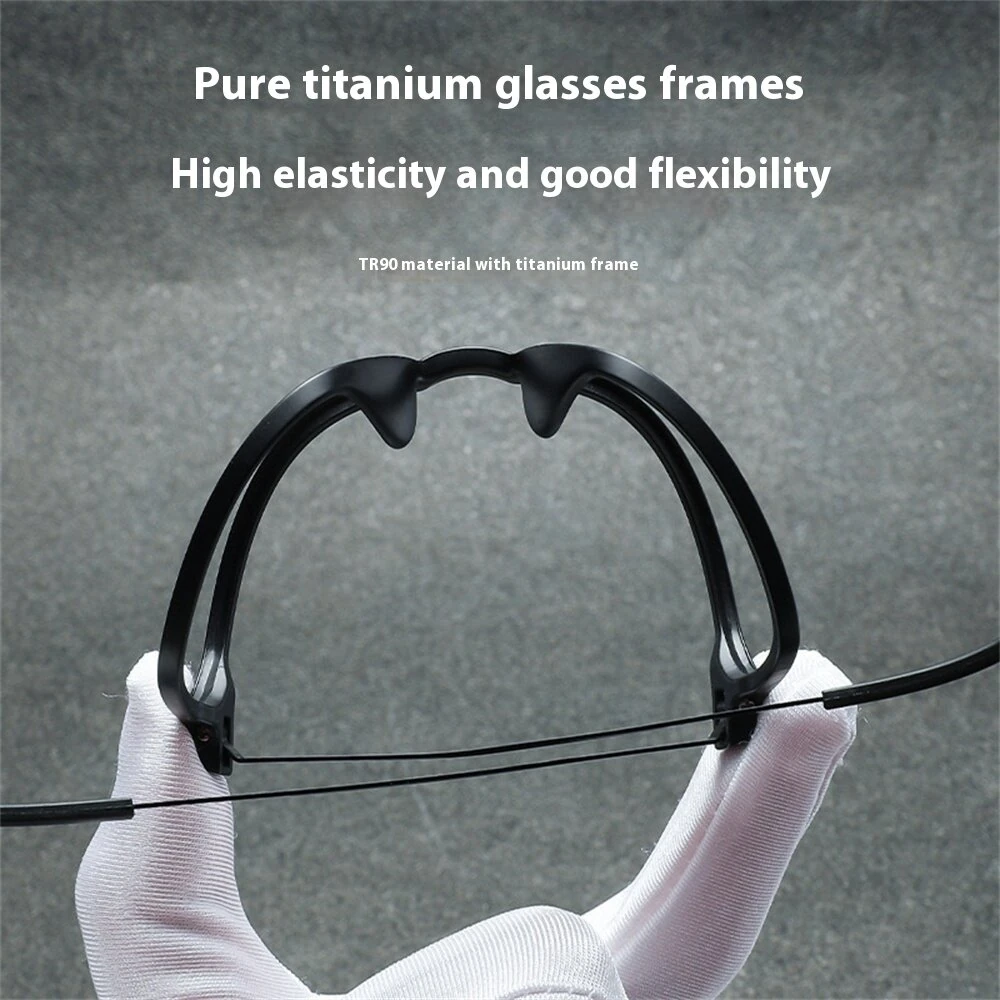 Titanium Frame Reading Glasses for Men Women Fashion Simple Flexible Lightweight Comfy Eyeglasses