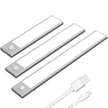 Elfeland Motion Sensor Cabinet Light Rechargeable Night Light for Closets Cabinets Kitchens Cupboards