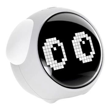 Multifunctional Electronic Alarm Clock Kids Alarm Clock with Night Light Wake up Mood Alarm Clock with Dual Alarm Setting Adjustable Brightness Sleep Trainer