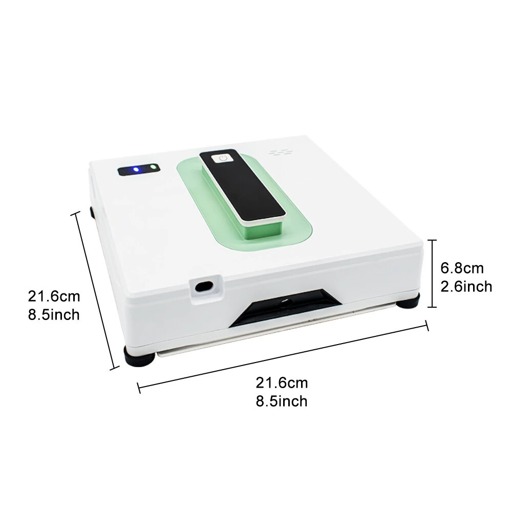[EU Direct]PuRuiKai HCR-21 Smart Automatic Ultrasonic Water Spray Robotic  Vacuum Cleaner 2500Pa Window Cleaning Robot with APP Remote Control Two-Way Automatic Spray Electric Power Source