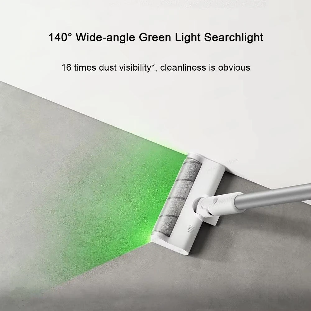 XIAOMI MIJIA Wireless Vacuum Cleaner 3,Green Searchlight 260AW Suction,110000 RPM,90min Runtime,Cordless Handheld Vacuum Cleaner