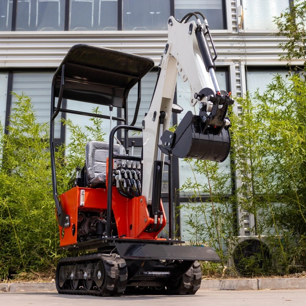 HT08 Mini Excavator Compact Design Adjustable Track Width KOOP Engine High Efficiency HydraulicSystem Customizable Color Heavy Duty Digging Machine