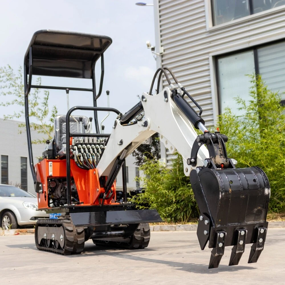 HT08 Mini Excavator Compact Design Adjustable Track Width KOOP Engine High Efficiency HydraulicSystem Customizable Color Heavy Duty Digging Machine