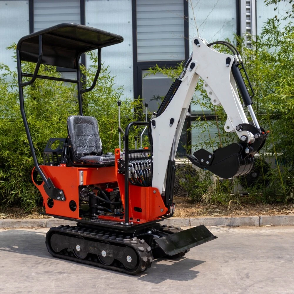 HT08 Mini Excavator Compact Design Adjustable Track Width KOOP Engine High Efficiency HydraulicSystem Customizable Color Heavy Duty Digging Machine