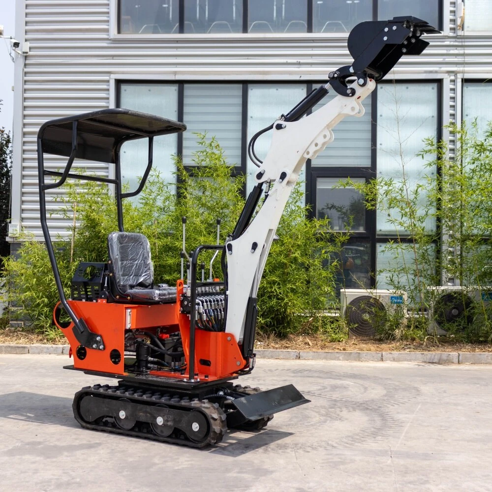 HT08 Mini Excavator Compact Design Adjustable Track Width KOOP Engine High Efficiency HydraulicSystem Customizable Color Heavy Duty Digging Machine