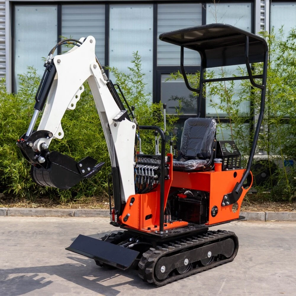 HT08 Mini Excavator Compact Design Adjustable Track Width KOOP Engine High Efficiency HydraulicSystem Customizable Color Heavy Duty Digging Machine